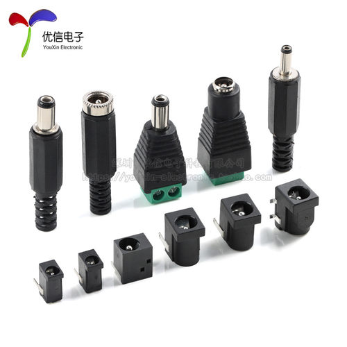 DC电源插头插座 002/005 3.5-1.1/1.35 5.5-2.1/2.5MM 直流耐高温 - 图2