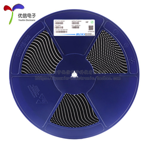 原装正品 SS34C SMC(DO-214AB) 3A/40V 贴片肖特基二极管（5只） - 图0