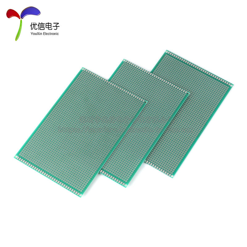 单面喷锡板 2.54MM间距 10*15CM 万能板 实验板 全玻纤绿油板,淘宝优惠券,粉丝福利购,淘宝优惠卷
