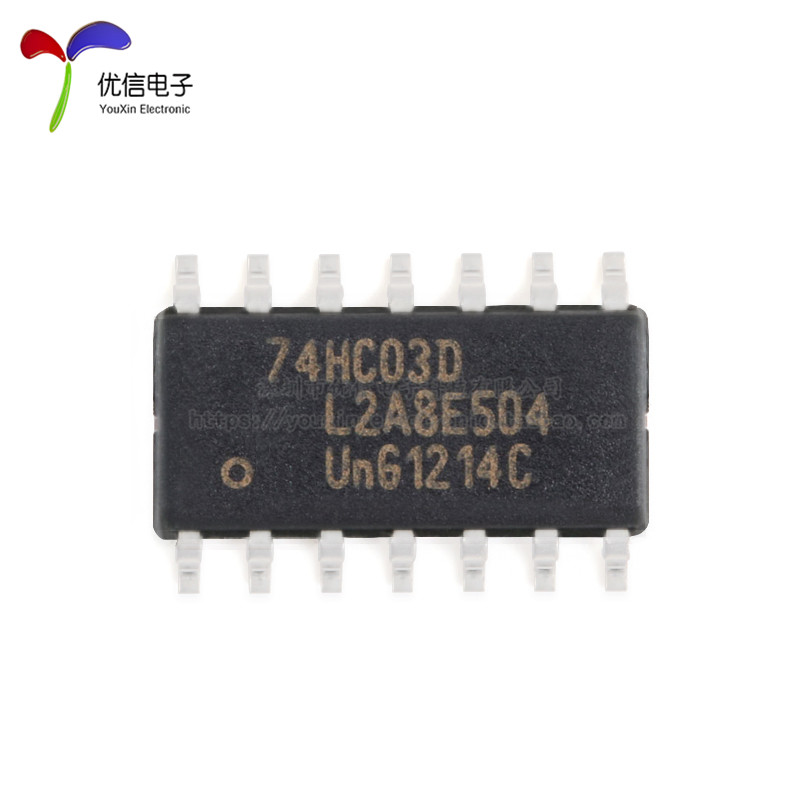 原装正品 74HC03D,653 SOIC-14 四2输入与非门 贴片逻辑芯片 - 图0