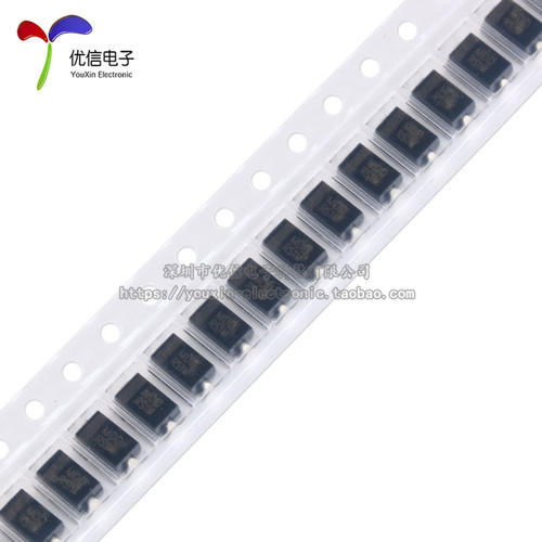 原装正品 RS1M SMA(DO-214AC) 1A/1000V贴片快恢复二极管（10只） - 图2