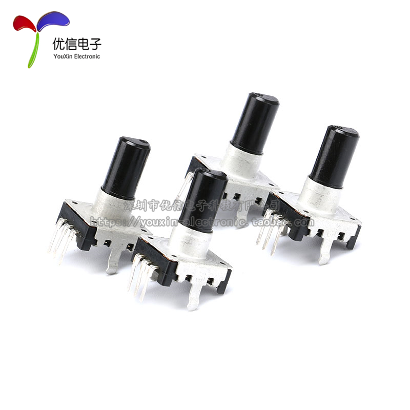 【优信电子】EC12 E12音响编码器/360°旋转编码器 三脚 柄长15MM - 图2