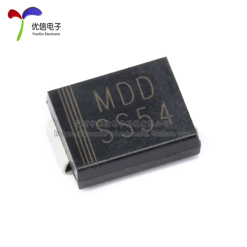 原装正品 SS54 SMC(DO-214AB) 5A/40V 贴片肖特基二极管（5只） - 图0