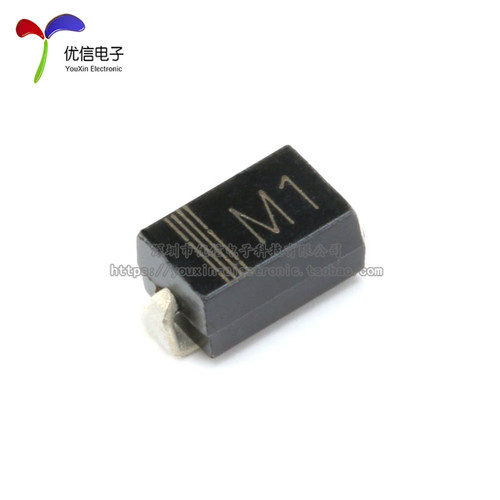贴片 1N4001 丝印M1 SMA/DO-214AC 整流二极管 （10只） - 图0