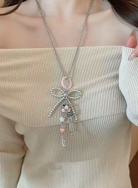 可爱卡通kt猫项链女独特设计