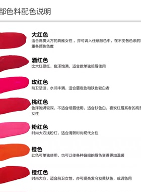 csmcyh纹绣色乳纹眉漂唇美瞳线眼线纹唇色乳眼线黑橙红色料15ml