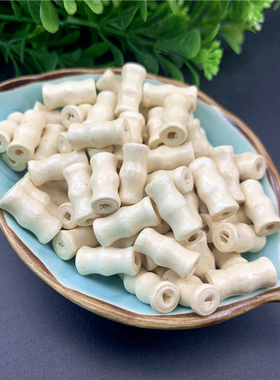 diy饰品配件散珠子复古印花木珠