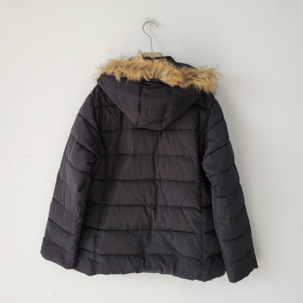 外贸秋冬新款女装连帽厚实保暖棉衣美式棉服宽松大码毛领英伦外套,淘宝优惠券,粉丝福利购,淘宝优惠卷