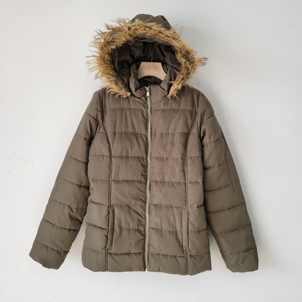 外贸秋冬新款女装连帽厚实保暖棉衣美式棉服宽松大码毛领英伦外套,淘宝优惠券,粉丝福利购,淘宝优惠卷