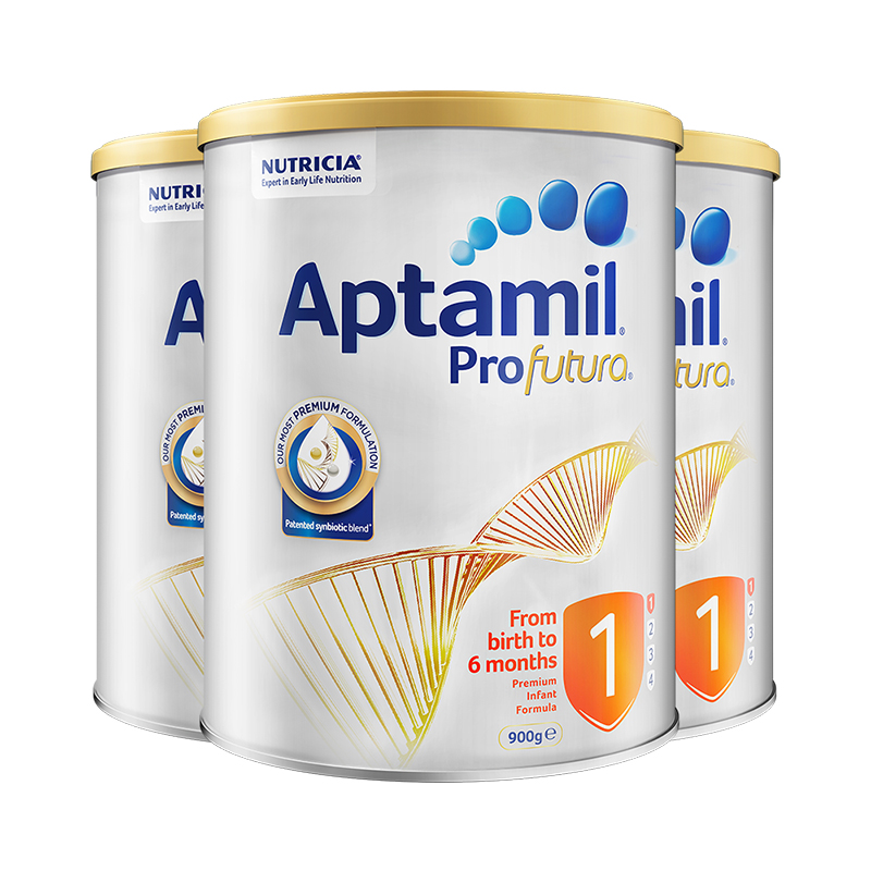 ChemistWarehouse海外旗舰店Aptamil/爱他美新西兰婴幼儿奶粉白金版1段900g*3罐澳洲进口奶粉1