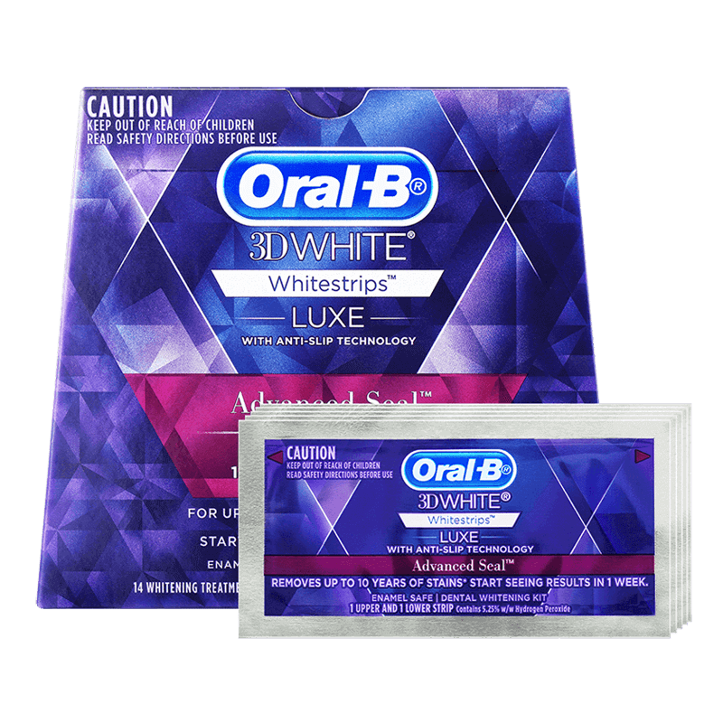 ChemistWarehouse海外旗舰店欧乐b/Oral B美国进口正品3D臻白有效去牙渍牙黄口臭牙贴14包1