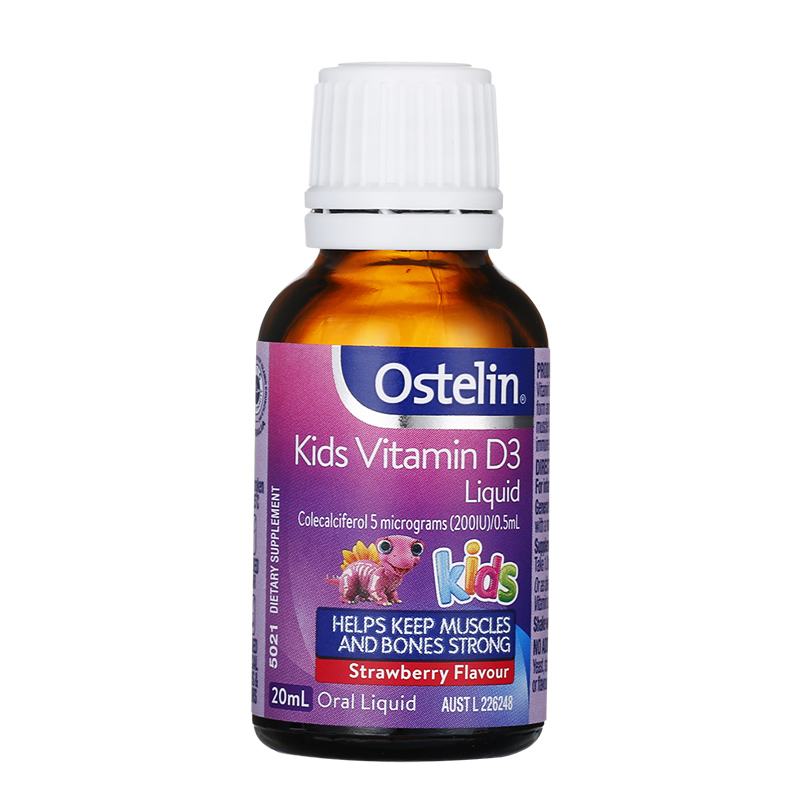 ChemistWarehouse海外旗舰店Ostelin/奥斯特林 宝宝婴幼儿维生素D3滴剂VD补钙草莓味20ml 澳洲1
