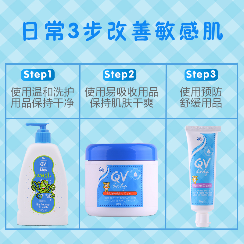 ChemistWarehouse海外旗舰店EgoQV意高婴儿护臀霜屁屁霜50g舒缓滋润保湿呵护娇嫩肌肤澳洲进口3