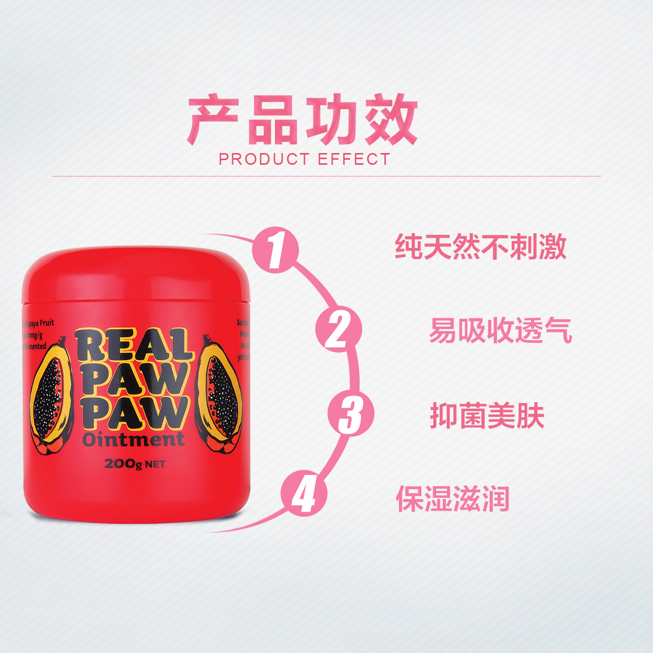 ChemistWarehouse海外旗舰店澳洲万用天然番木瓜膏 唇膜滋润保湿补水200g润唇膏手足身体护理3