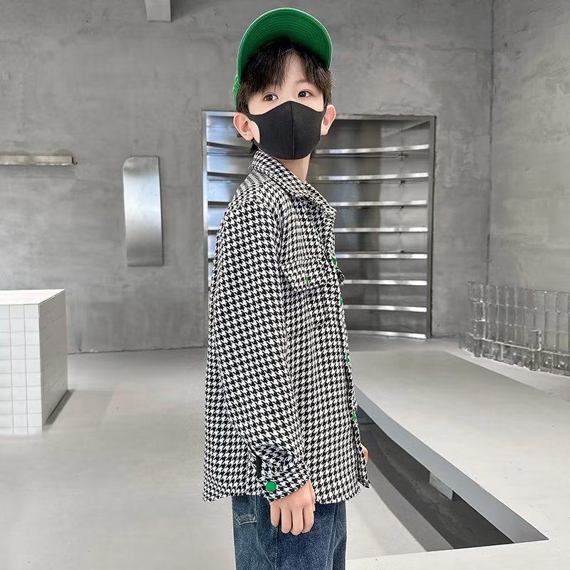 男童衬衫长袖春秋款2026新款痞帅风春装宽松休闲外套儿童条纹衬衣,淘宝优惠券,粉丝福利购,淘宝优惠卷