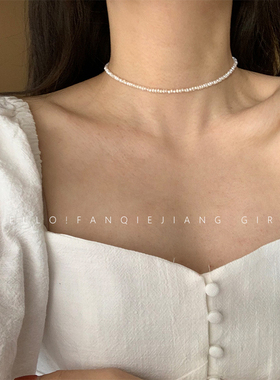 珍珠choker短款脖颈仙气超仙项链