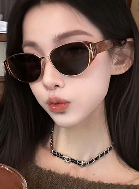 复古猫眼墨镜女款高级感ins网红