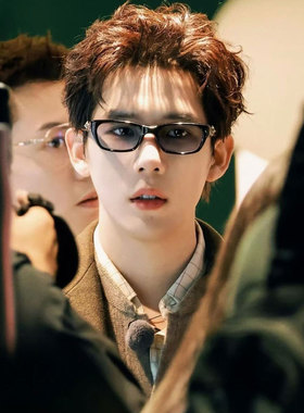 王安宇同款痞帅小框遮阳太阳眼镜