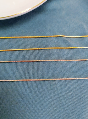 洗澡不用摘高级感钛钢包金蛇骨项链小众设计款金色锁骨链百搭链