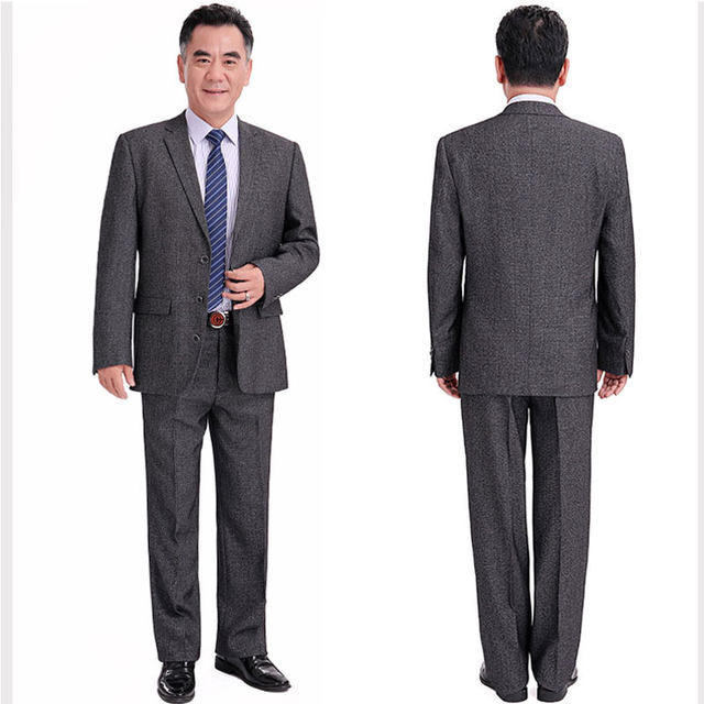 Three-piece loose casual suit for middle-aged and elderly people for wedding