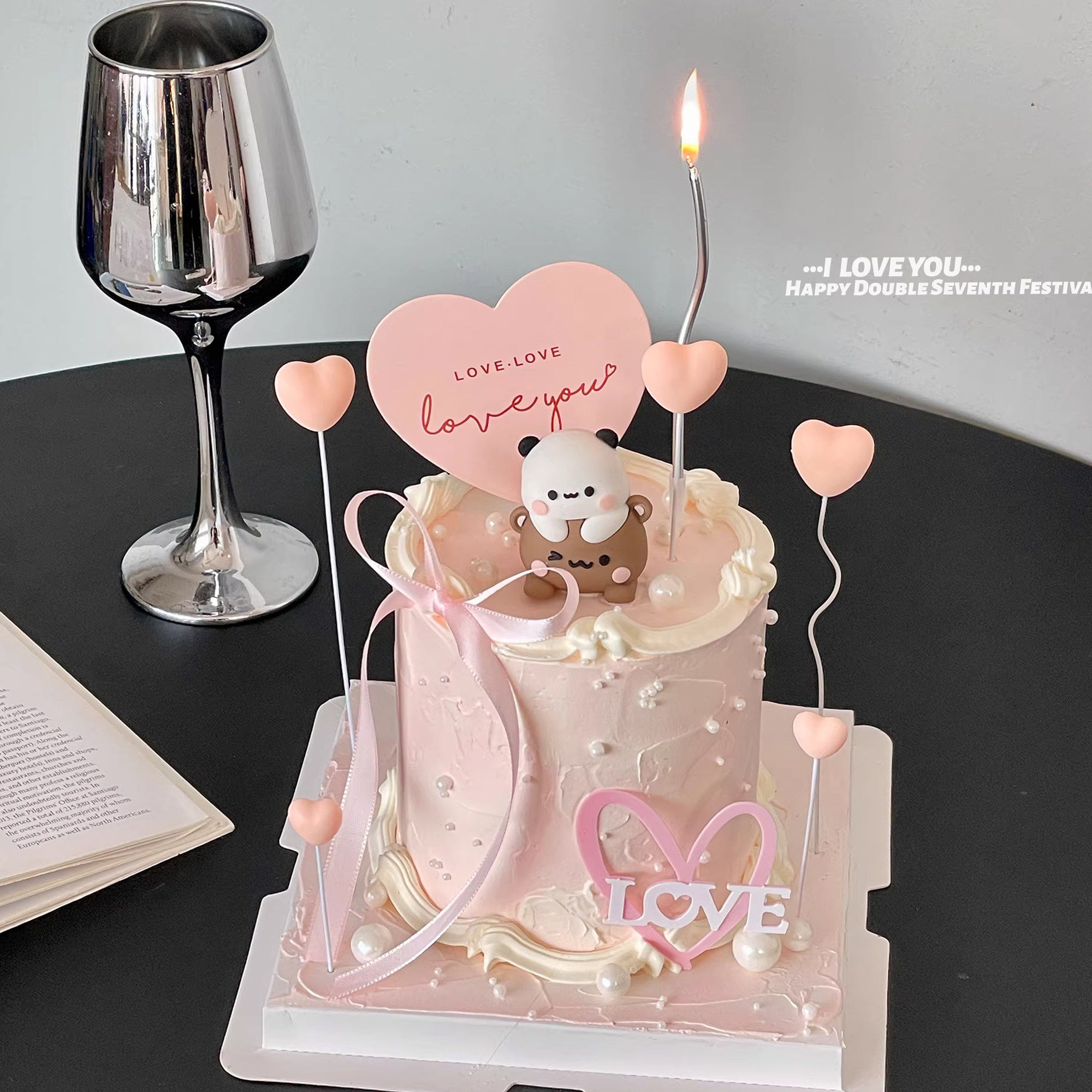 214情人节蛋糕装饰情侣一二布布叠叠乐摆件爱心告白love插牌插件,淘宝优惠券,粉丝福利购,淘宝优惠卷