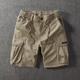 Japanese fashion brand dirty and wear-resistant pure cotton tool shorts for men