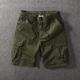 Japanese fashion brand dirty and wear-resistant pure cotton tool shorts for men