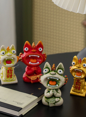 新款创意云南特产招财金色瓦猫