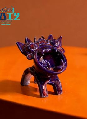 云南大理巍山非遗瓦猫伴手礼摆件