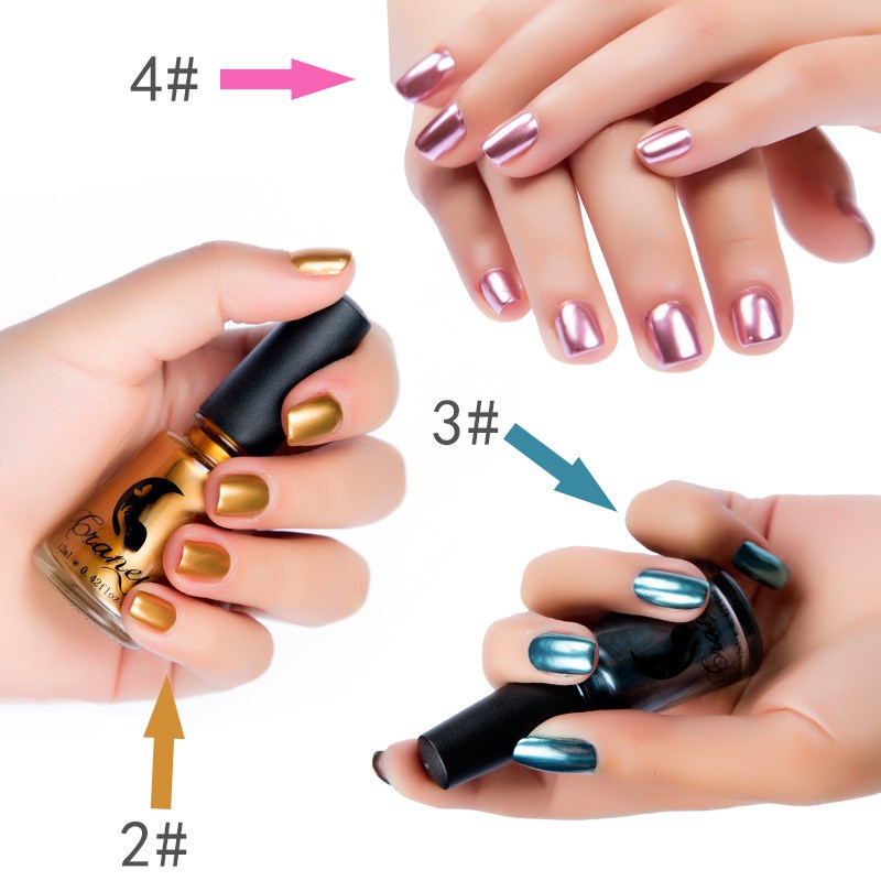 Nail Polish Mirror Effect Metallic Nail Art Varnish金指甲油 - 图3