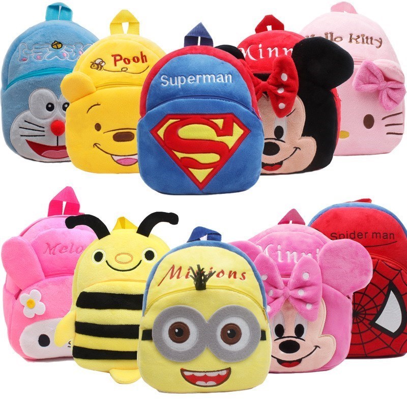 kitty baby plush bag children kids backpack school bags