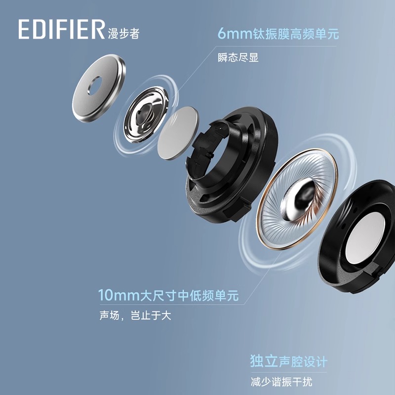 Edifier/漫步者 TWS5 PRO真无线主动降噪蓝牙耳机适用苹果华为 - 图2