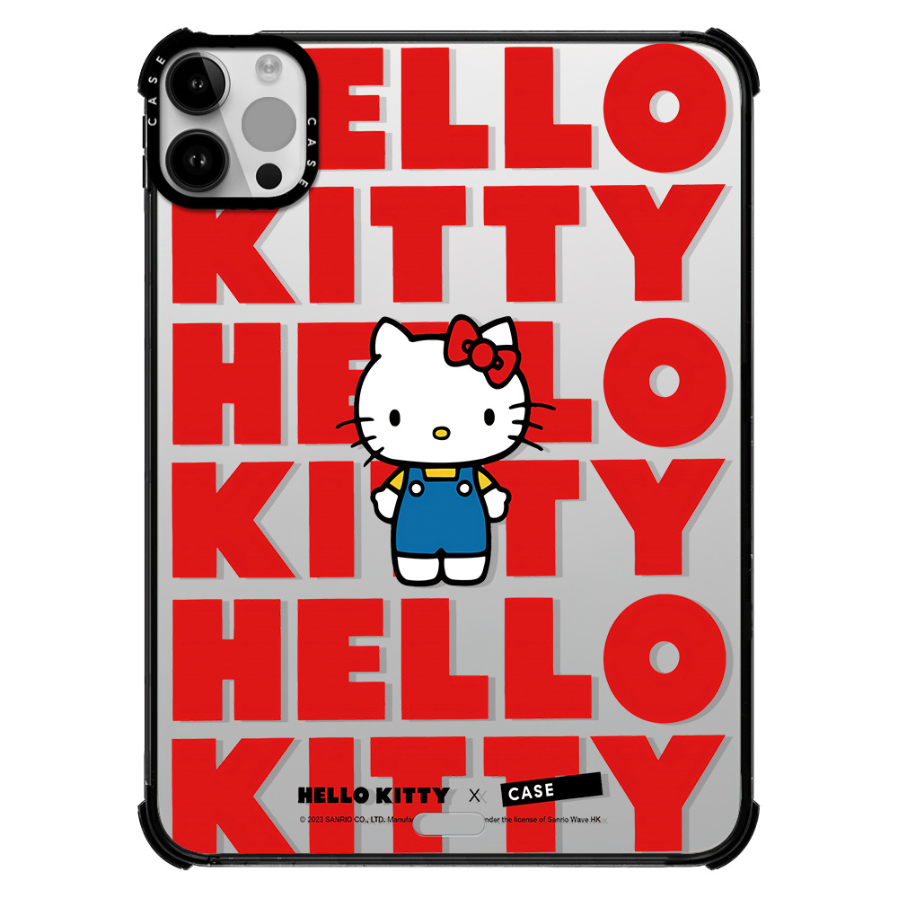 CASE联名hellokitty凯蒂猫表情适用苹果iPad Pro12.9寸平板保护套2024 Air第3/4/5/6/7代11寸卡通防摔壳mini - 图2