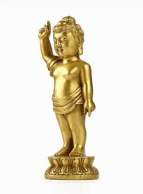 纯铜太子摆件释迦牟尼佛像客厅