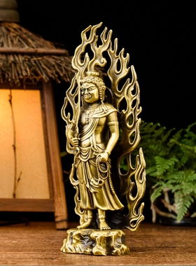 全铜不动明王摆件工艺品