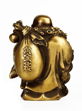 纯铜弥勒佛像布袋和尚工艺品