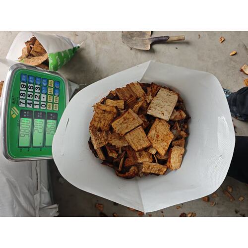 纯苹果木块熏肉木片烧烤篝火晚会炉子燃烧小炉子专用碎木块木柴 - 图2