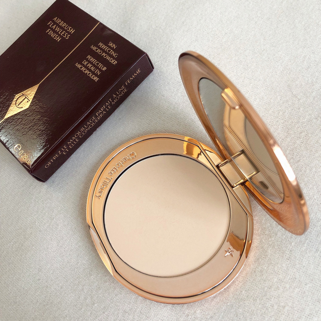 Charlotte Tilbury CT粉饼白月光无瑕极细蜜粉饼定妆01 fair 控油 - 图0