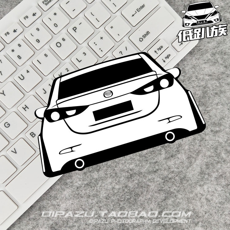 适用于 MAZDA昂克赛拉马自达汽车贴纸低趴族iAcro改装车贴划痕贴 - 图2