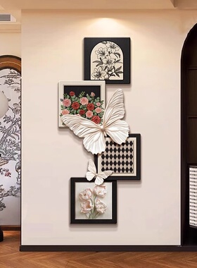 包安装中古风装饰画抽象几何图
