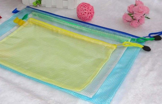 彩色网格拉链袋 拉边袋 文件袋资料袋 笔袋 零钱袋 票据袋,淘宝优惠券,粉丝福利购,淘宝优惠卷