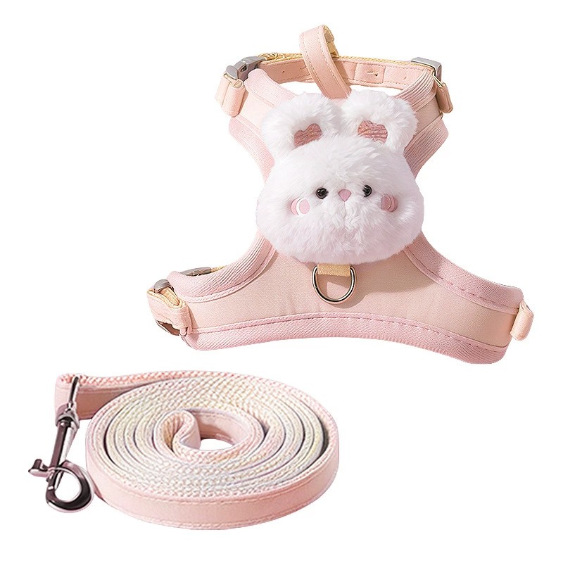 小兔外出牵引绳兔绳防挣脱遛兔绳兔子牵引绳可调节兔兔绳子兔链子,淘宝优惠券,粉丝福利购,淘宝优惠卷