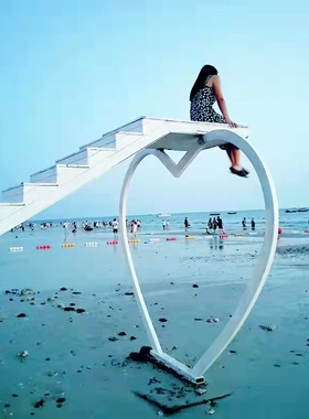 天梯碳钢防腐木引流网红打卡