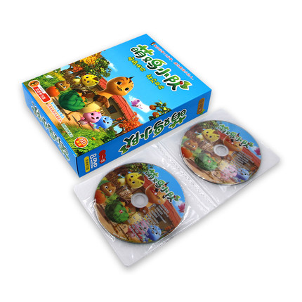 正版萌鸡小队第一季儿童英语动画片DVD碟片幼儿卡通光盘8碟片双语-图2