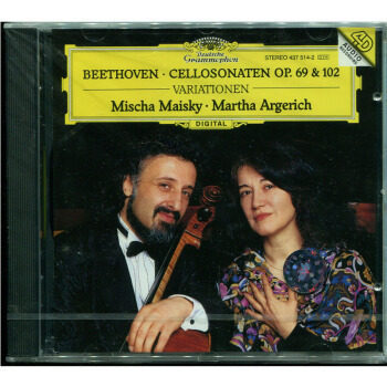 正版碟片贝多芬:大提琴奏鸣曲Op.69＆102-阿格里奇&麦斯基原CD-图3