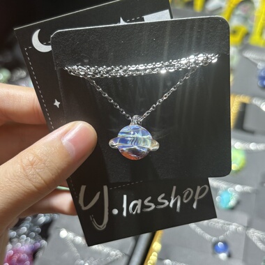 CJglasshop孤品原创小众纯手工艺术灯工玻璃项链吊坠送礼生日礼物