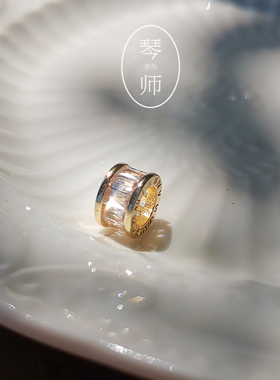 恋与制作人周边李泽言衍生时间转轮项链14k包金简约轻奢小众设计