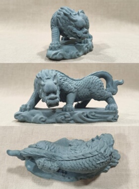 青砂石镇水神兽避水兽工艺品家居客厅玄关茶桌鱼缸创意装饰