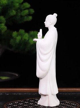 白云石道家道士创意摆件客厅茶室茶台茶宠桌面茶盘装饰品