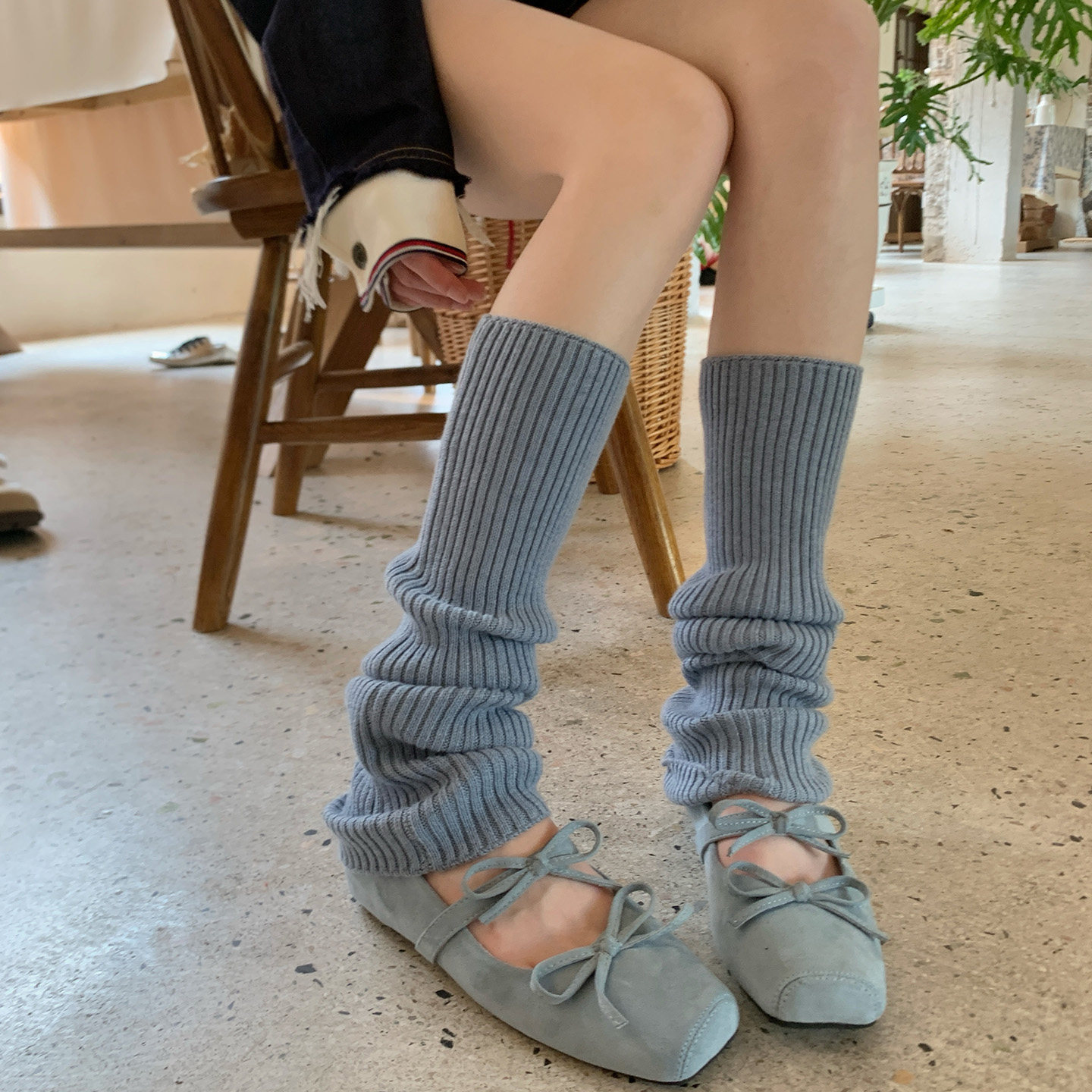 白色基础款羊毛袜套女秋韩系温柔竖坑条显瘦显腿长羊绒腿套堆堆袜,淘宝优惠券,粉丝福利购,淘宝优惠卷